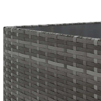 vidaXL Set Divani da Giardino 7 pz con Cuscini in Polyrattan Grigio