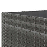 vidaXL Set Divani da Giardino 7 pz con Cuscini in Polyrattan Grigio