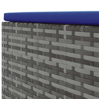 vidaXL Set Divani da Giardino 6 pz con Cuscini in Polyrattan Grigio