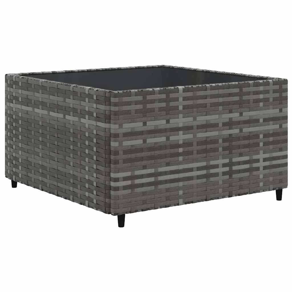 vidaXL Set Divani da Giardino 8 pz con Cuscini in Polyrattan Grigio