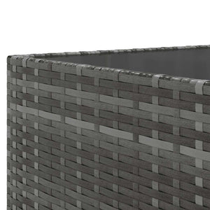 vidaXL Set Divani da Giardino 8 pz con Cuscini in Polyrattan Grigio