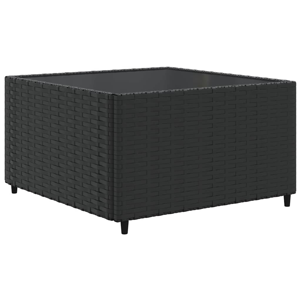 vidaXL Set Mobili da Giardino con Cuscini 8 pz Nero in Polyrattan