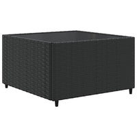 vidaXL Set Mobili da Giardino con Cuscini 8 pz Nero in Polyrattan