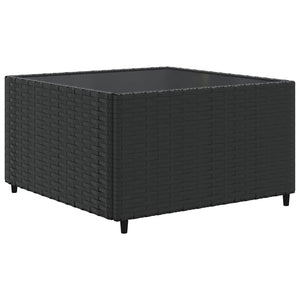 vidaXL Set Mobili da Giardino con Cuscini 8 pz Nero in Polyrattan