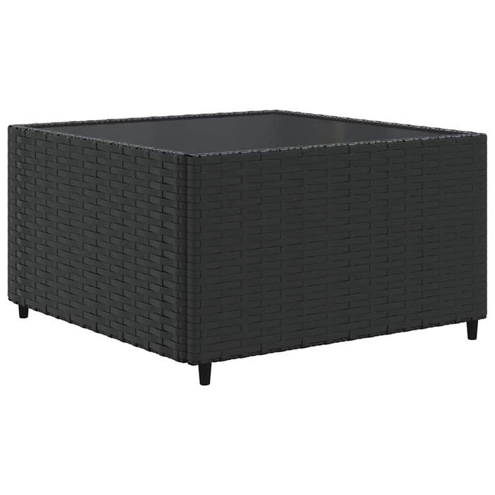 vidaXL Set Mobili da Giardino con Cuscini 8 pz Nero in Polyrattan