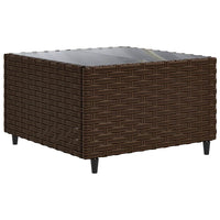 vidaXL Set Divani da Giardino 8 pz con Cuscini in Polyrattan Marrone