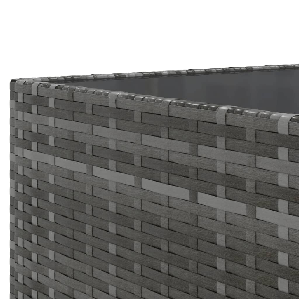 vidaXL Set Divani da Giardino 10 pz con Cuscini in Polyrattan Grigio