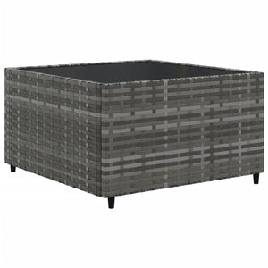 vidaXL Set Divano da Giardino 10 pz con Cuscini Grigio in Polyrattan