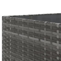 vidaXL Set Divano da Giardino 10 pz con Cuscini Grigio in Polyrattan