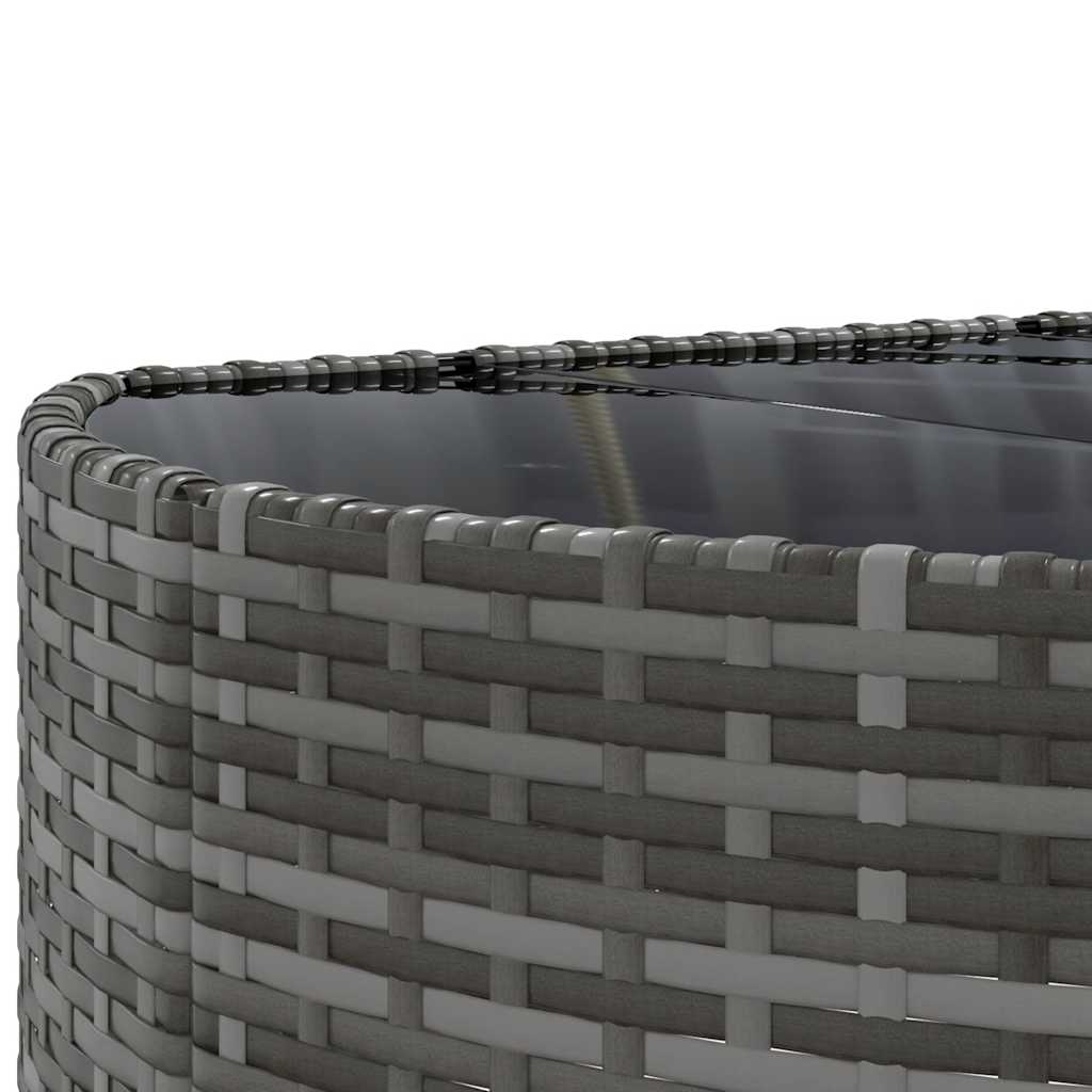 vidaXL Set Divano da Giardino 8 pz con Cuscini Grigio in Polyrattan