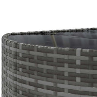 vidaXL Set Divano da Giardino 8 pz con Cuscini Grigio in Polyrattan