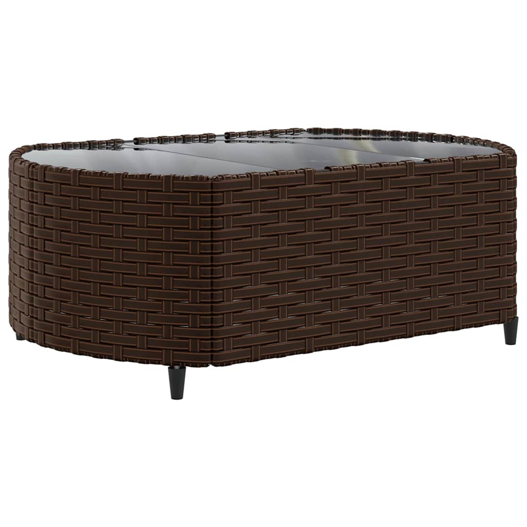 Set Divano da Giardino 6 pz con Cuscini Marrone in Polyrattan 3308397