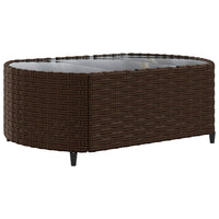 vidaXL Set Divano da Giardino 6 pz con Cuscini Marrone in Polyrattan