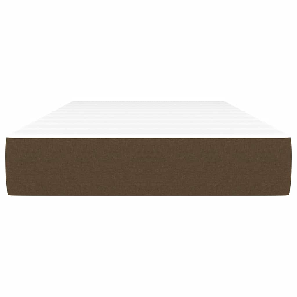 Materasso a Molle per Bambini Marrone Scuro 80x160cm in Tessuto 4016538