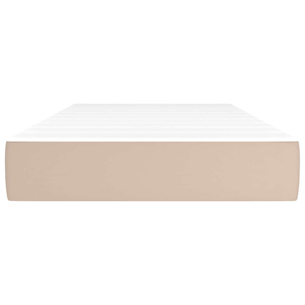 Materasso a Molle Cappuccino 80x160 cm in Similpelle