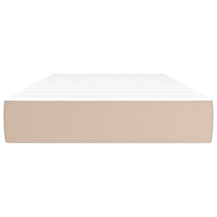 Materasso a Molle Cappuccino 80x160 cm in Similpelle