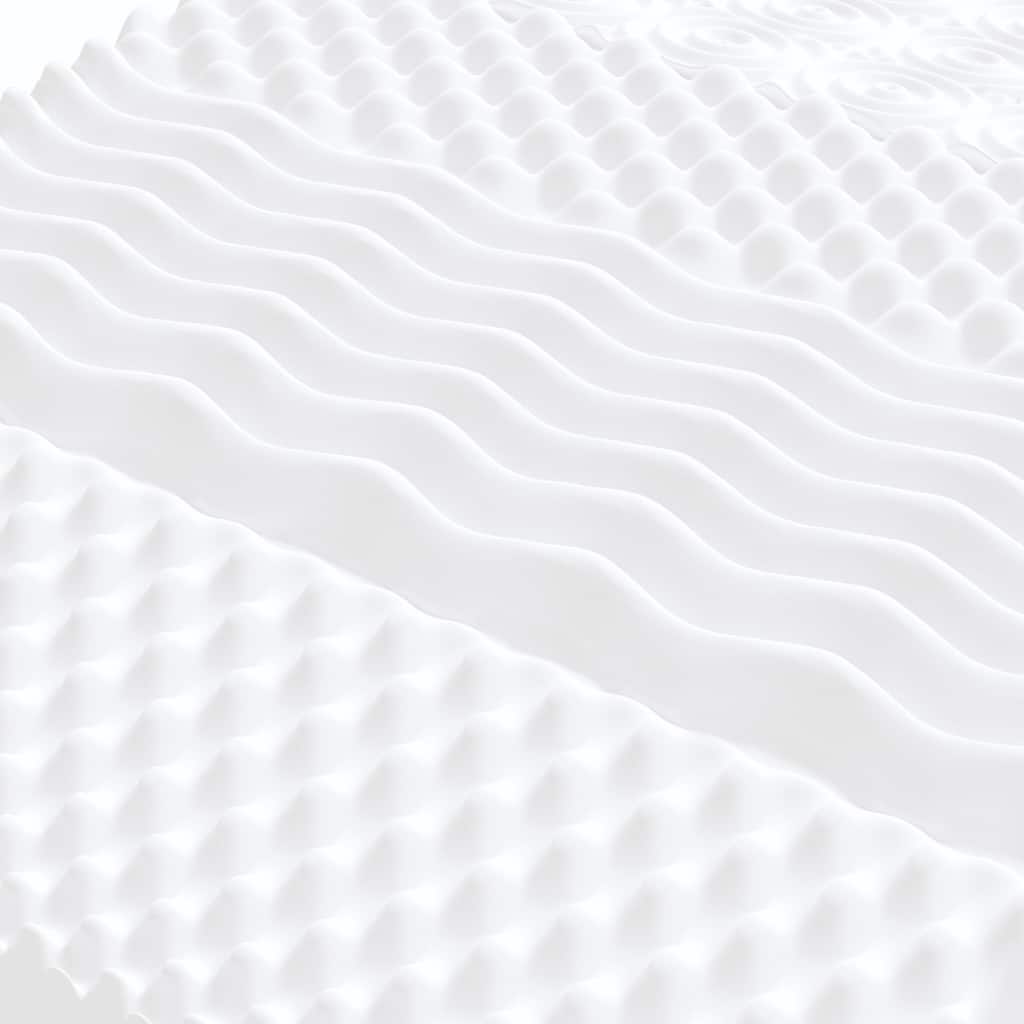 Materasso Schiuma per Bambini Bianco 80x160 7Zone Durezza 20ILD