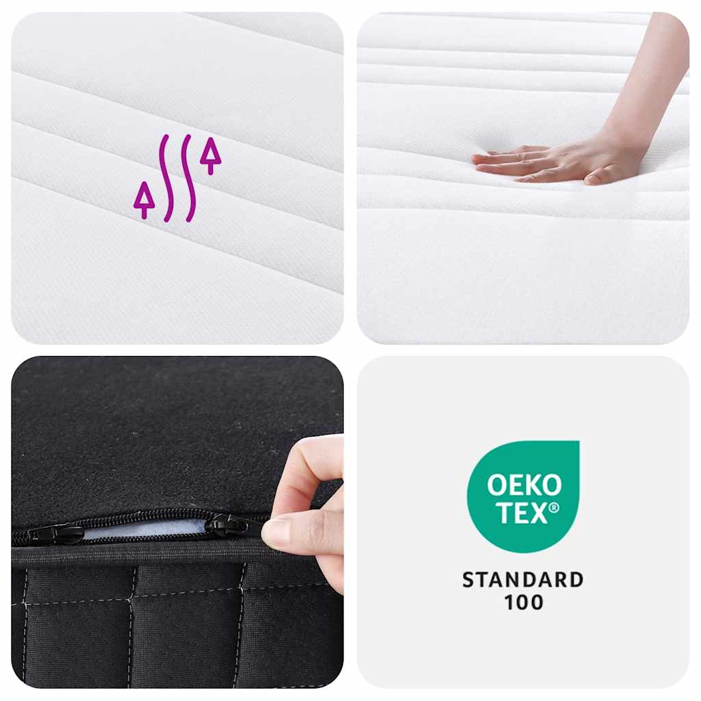 vidaXL Materasso a Molle Bonnel per Bambini Medio 80x160 cm