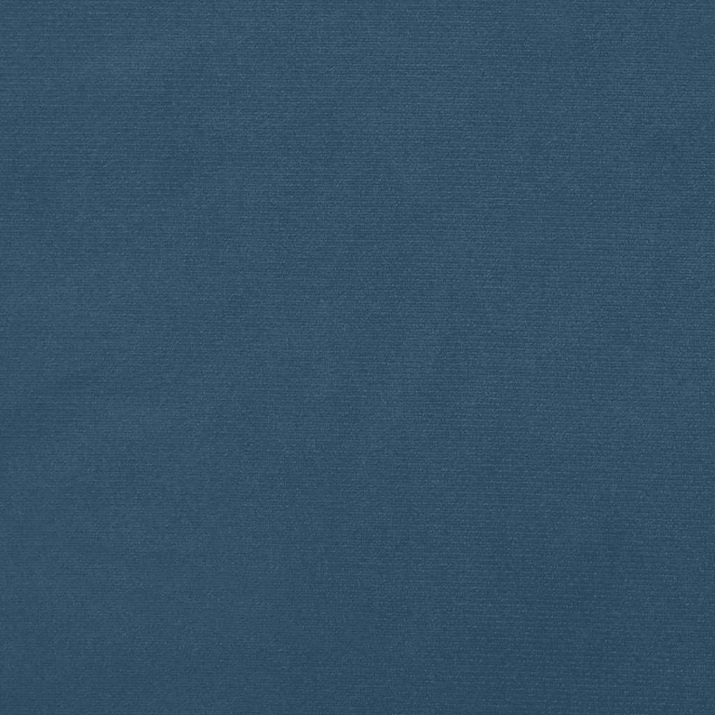 Materasso a Molle Blu Scuro 80x210x20 cm in Velluto 4016562