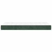 Materasso a Molle Verde Scuro 90x210x20 cm in Velluto 4016567