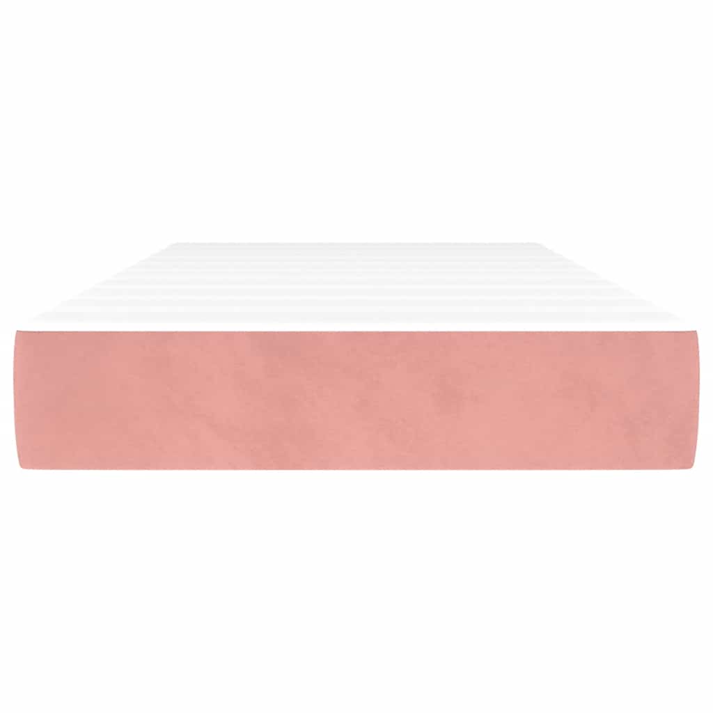 Materasso a Molle Insacchettate Rosa 90x220x20 cm in Velluto 4016605