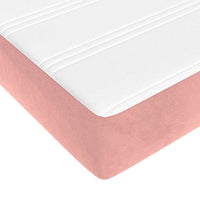 Materasso a Molle Insacchettate Rosa 120x220x20 cm in Velluto 4016617