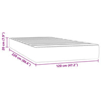 Materasso a Molle Insacchettate Rosa 120x220x20 cm in Velluto 4016617