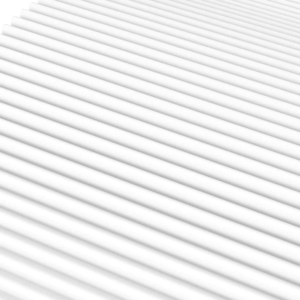 vidaXL Materasso in Schiuma Bianco 120x210 cm Durezza H2 H3