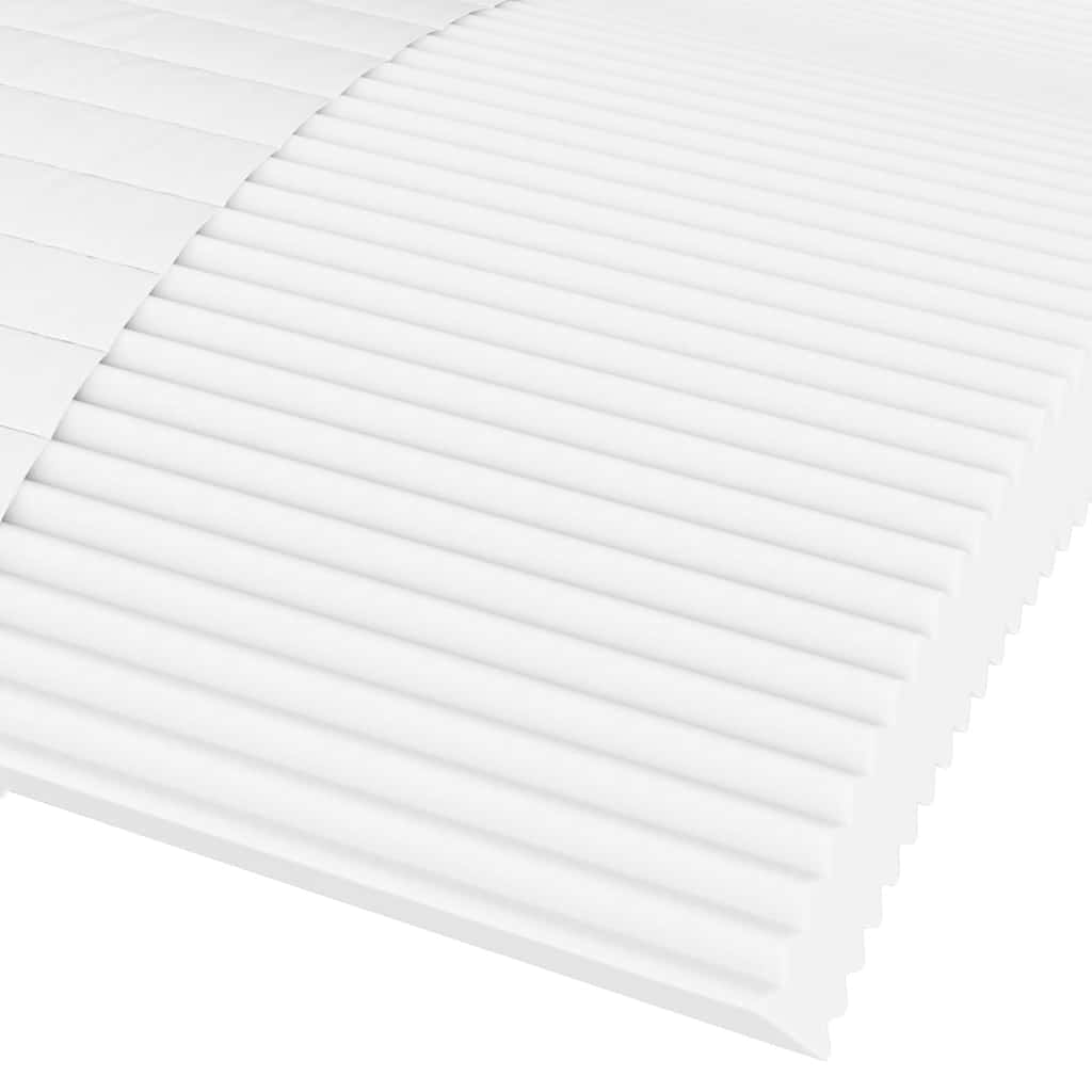 vidaXL Materasso in Schiuma Bianco 120x210 cm Durezza H2 H3