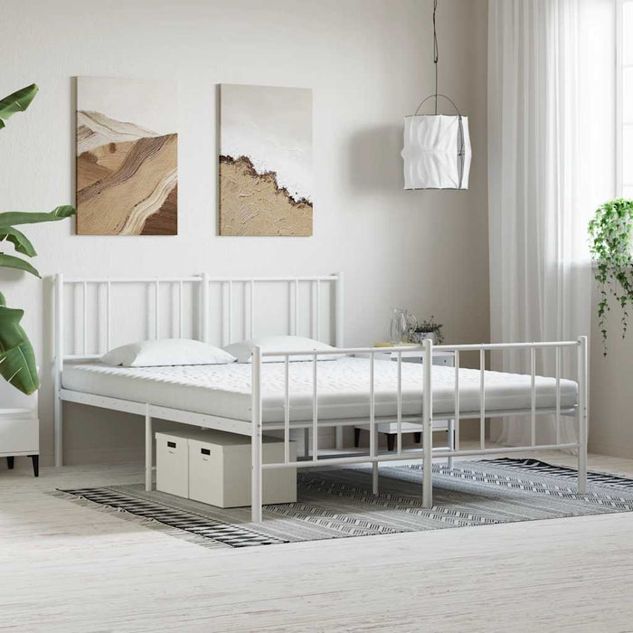 vidaXL Materasso in Schiuma Bianco 160x220 cm 7 Zone Durezza 20 ILD