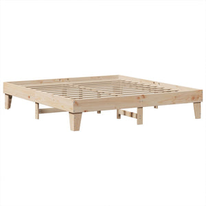 Letto senza Materasso 180x200 cm in Legno Massello di Pino 855346