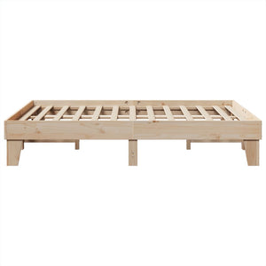 Letto senza Materasso 140x200 cm in Legno Massello di Pino 855355