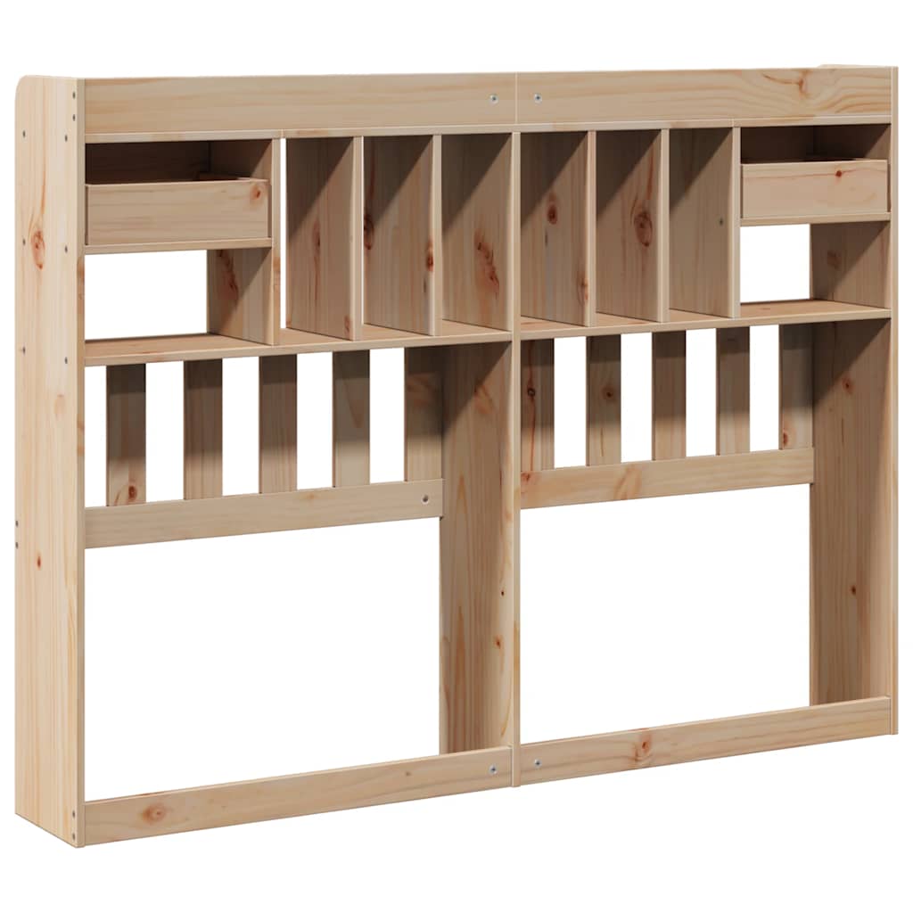 Testiera con Ripiani 150 cm in Legno Massello di Pino 855508