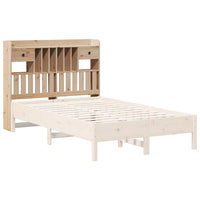 Testiera con Ripiani 135 cm in Legno Massello di Pino 855514