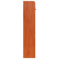 Testiera con Ripiani Marrone Cera 120 cm in Legno di Pino 855519