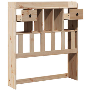 Testiera con Contenitore 90 cm Legno Massello di Pino 855523