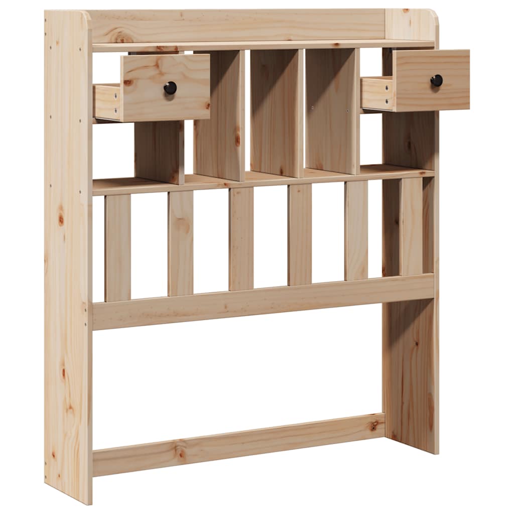 Testiera con Ripiani 75 cm in Legno Massello di Pino 855526