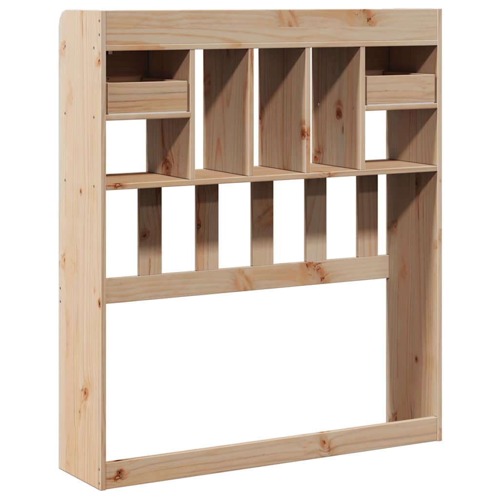 Testiera con Ripiani 75 cm in Legno Massello di Pino 855526