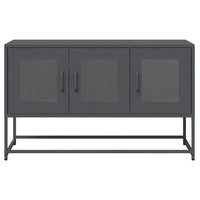 Mobile TV-Credenza TV-Console TV Antracite 100,5x39x60,5 cm Acciaio Laminato a Freddo