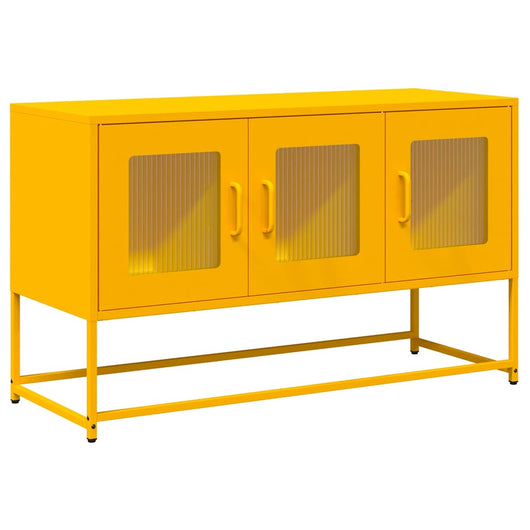 Mobile TV Giallo Senape 100,5x39x60,5 cm in Acciaio 853341