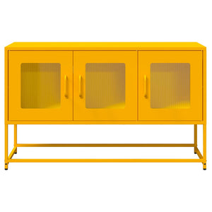 Mobile TV Giallo Senape 100,5x39x60,5 cm in Acciaio 853341