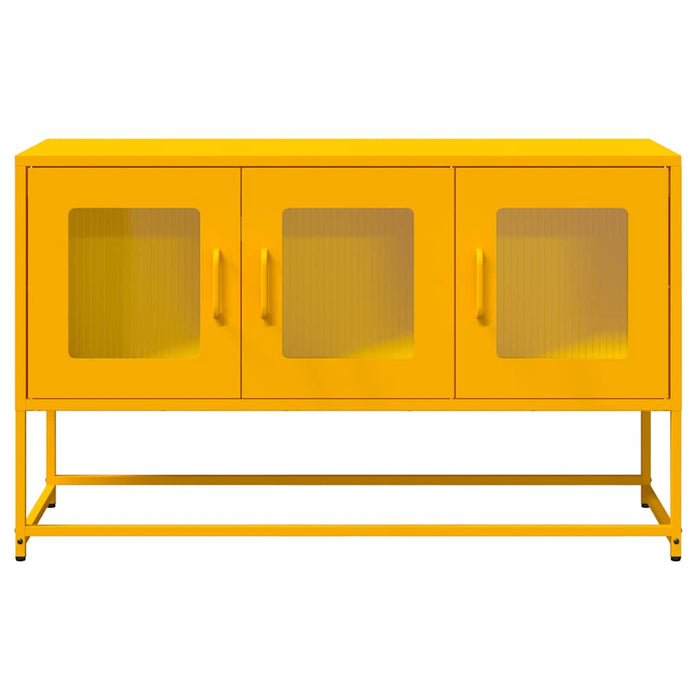 Mobile TV Giallo Senape 100,5x39x60,5 cm in Acciaio 853341