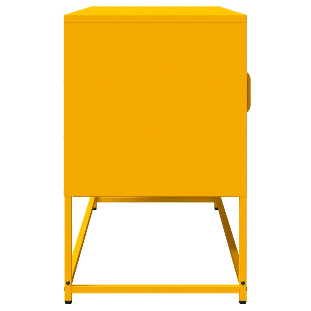 Mobile TV Giallo Senape 100,5x39x60,5 cm in Acciaio 853341