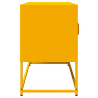 Mobile TV Giallo Senape 100,5x39x60,5 cm in Acciaio 853341