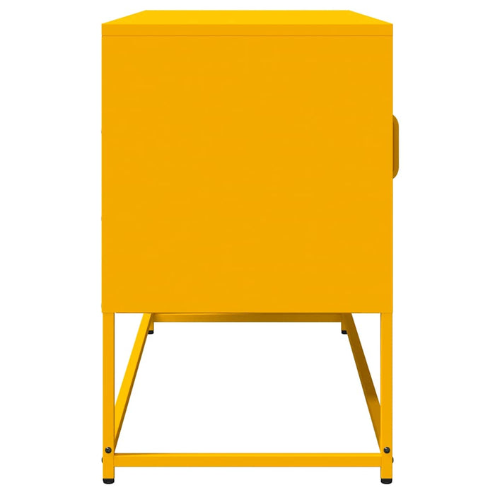 Mobile TV Giallo Senape 100,5x39x60,5 cm in Acciaio 853341