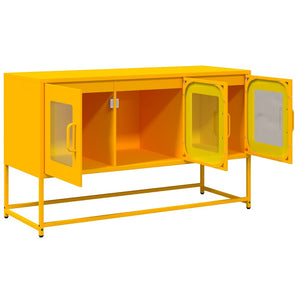Mobile TV Giallo Senape 100,5x39x60,5 cm in Acciaio 853341
