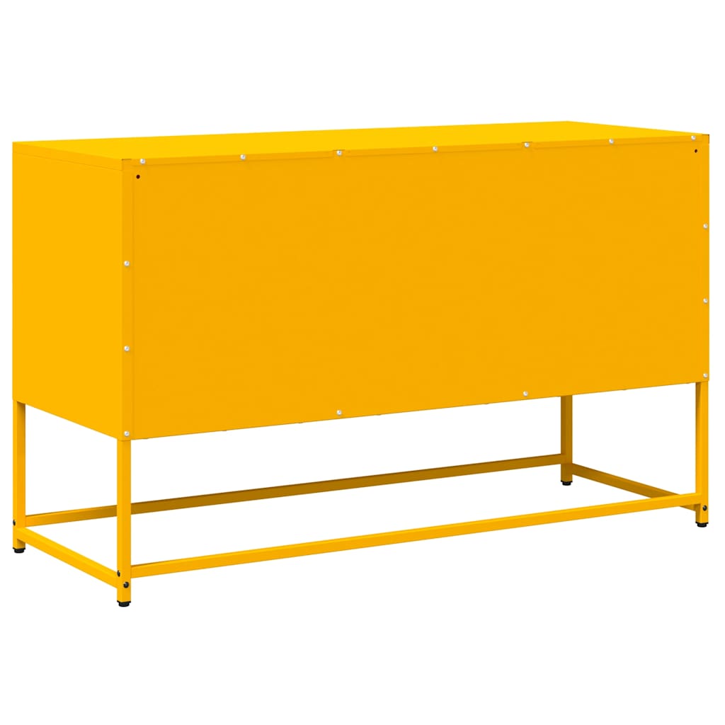 Mobile TV Giallo Senape 100,5x39x60,5 cm in Acciaio 853341