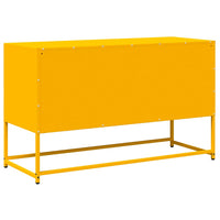 Mobile TV Giallo Senape 100,5x39x60,5 cm in Acciaio 853341