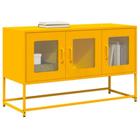 Mobile TV Giallo Senape 100,5x39x60,5 cm in Acciaio 853341