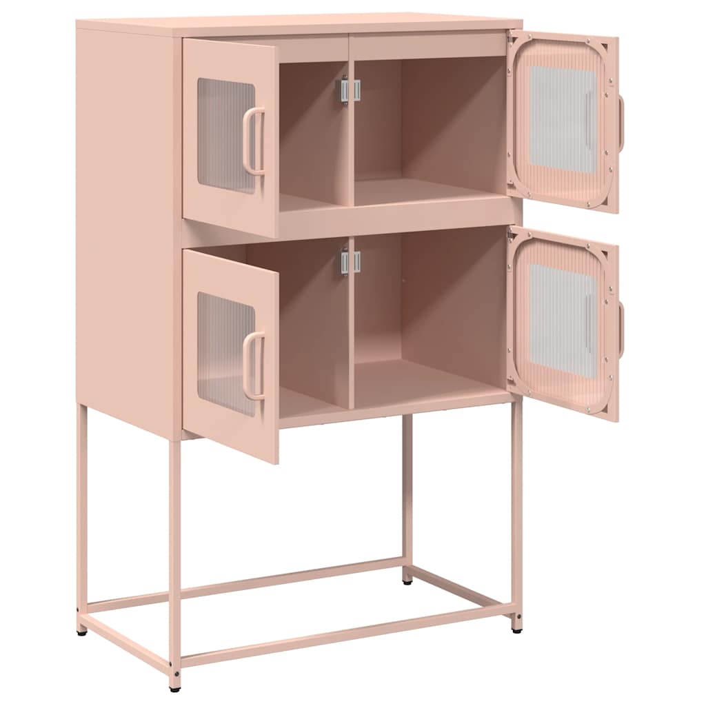 Credenza-Buffet-Armadio da cucina Rosa 68x39x107 cm in Acciaio 665045